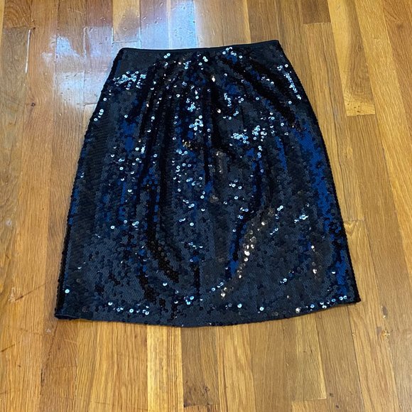 INC International Concepts Dresses & Skirts - INC International Concepts Black Sequin Silk Skirt Greenwich NWT Size 4